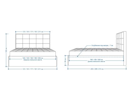 Кровать Lonax Адель велюр Dolly-8 (с основанием) 120х195