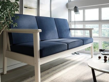 Диван Арско Лориан трехместный синий