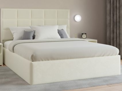 Кровать Lonax Адель велюр Dolly-17 (с основанием) 160х200
