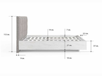 Кровать Сонум Victoria Ясмунд + Кашемир Бежевый