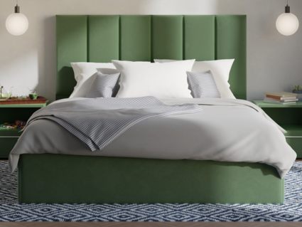 Кровать Lonax Милана велюр Dolly-8 (с основанием)