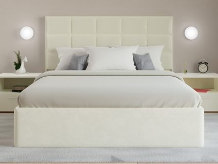 Кровать Lonax Адель велюр Dolly-17 (с основанием) 160х200