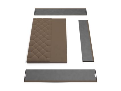 Кровать Lonax Элоиза велюр Dolly-13 (с основанием) 140х190