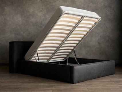 Кровать Сонум Europa Замша Горчичная (с подъемным механизмом) 90х200