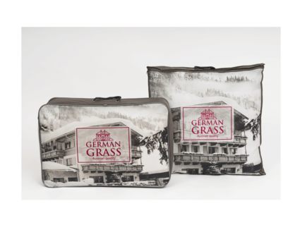 Подушка German Grass King Down Grass трехкамерная 3D с бортиком средняя 50х70