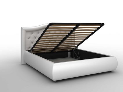 Кровать Sleeptek Premier 6 Экокожа Black (с подъемным механизмом) 120х190