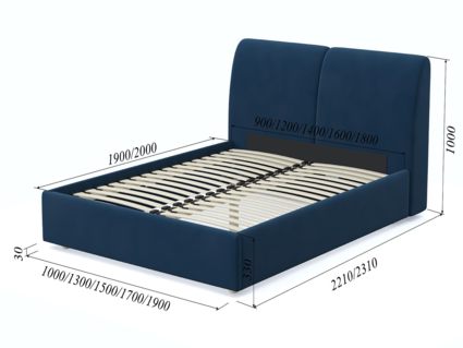 Кровать Арско Бекка Велюр Grace 13 120х200