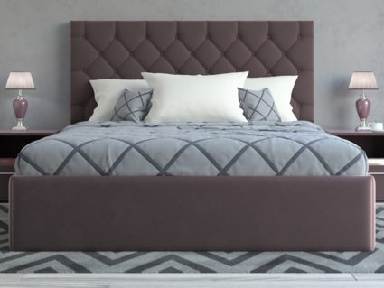 Кровать Lonax Элоиза велюр Dolly-13 (с основанием) 140х190
