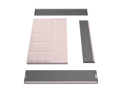 Кровать Lonax Адель велюр Dolly-17 (с основанием) 160х200