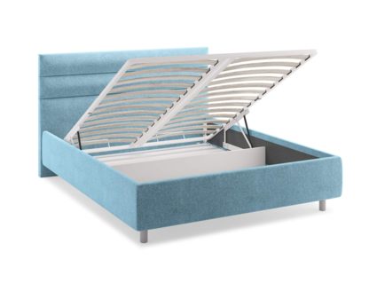 Кровать Сонум Linda Рогожка Графит (с подъемным механизмом) 80х190